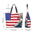 thumbnail image 5 of Yiaed American Astronaut Runs Forward Print Handbag for Women Tote Purse Shoulder Bag Large Fashion Hobo Purse Handbag Shopping Tote, 5 of 5