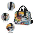 thumbnail image 5 of joogoo Wolf with Sunflower Insulated Lunch Bags Reusable Cooler Box with Shoulder Strap, 5 of 6