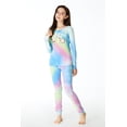 thumbnail image 4 of Beezizac Girls 100% Cotton Pajama Set Tie-Dye Ice-Cream Cupcake Pants Jammies PJs Size 6, 4 of 7