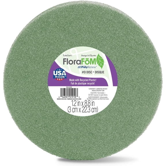 FloraCraft Foam Disc 1.18 inch x 8.8 inch Green