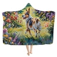 thumbnail image 1 of cpengpj Custom Photo Personalized Hooded Fleece Blanket, Soft Flannel Travel Wrap, L Size 200x150cm, 1 of 9