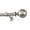 Antique Pewter, variant on Threadmade Home Cordelia Single Curtain Rod with Globe Ball Finial, Soft Gold - 32"W x 78"L