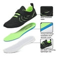 thumbnail image 2 of Kids Boys Girls Fashion Sneakers Running Shoes Knit Athletic Shoes Black/Lime 5.5, 2 of 7