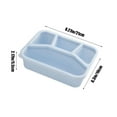 thumbnail image 3 of Bento Lunch Box, 4 Compartment Meal Prep Containers,Bento Box for Kids, BPA Free Plastic Reusable Food Storage Containers - Stackable, Suitable for Schools, Companies,Work and Travel,Blue, 3 of 6