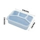 thumbnail image 3 of Fiambrera de paja de trigo con cuatro compartimentos y tapa transparente | Recipiente de plástico ecológico para almacenar alimentos | Apilable y apto para lavavajillas | Ideal para la escuela,, 3 of 5