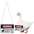 thumbnail image 1 of Wooden Signs for Home Decor Goose Guarding Duty Sign Hanging Duty Sign Wooden Rope Duty Sign0, 1 of 9