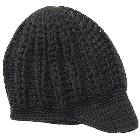 No Boundaries - Crocheted Newsboy Hat
