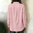 thumbnail image 6 of Kezqiaxn Women's Tops Fall Long Sleeve Collared Work Button Down Shirts Blouses for Women Trendy Fashion Clothing, 6 of 7