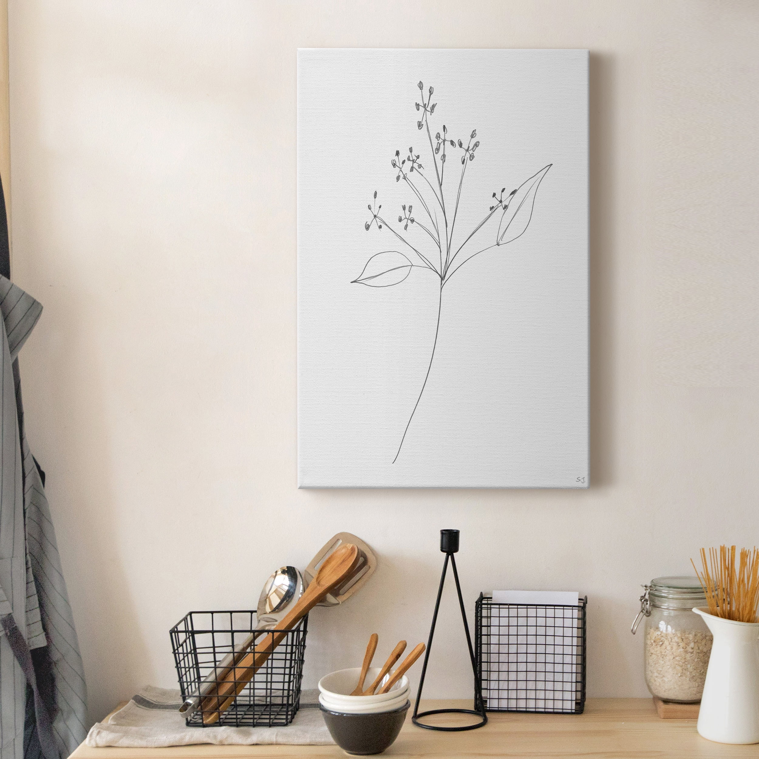 Botanical Gesture V Premium Gallery Wrapped Canvas - Ready to Hang - 24 x 36