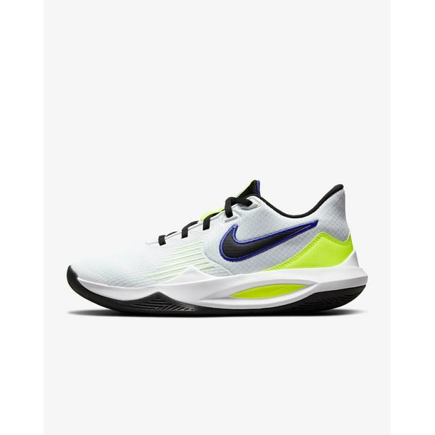 Nike Precision 5 Men’s Basketball Shoes White Volt Black CW3403-100 ...