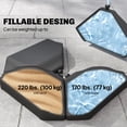 thumbnail image 4 of Outsunny 4 Pcs Poids de Base pour Parasol Déporté Banane, 4 of 10