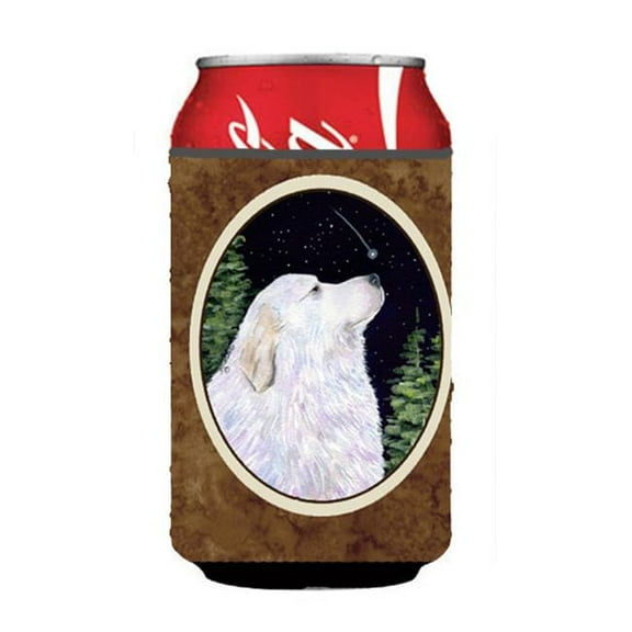 Starry Night Great Pyrenees Can Or bottle sleeve Hugger - 12 oz.