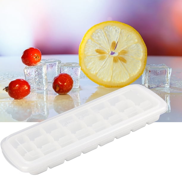 Moldes Para Bandejas De Cubitos De Hielo, Fáciles De Desmoldar, Superficie Antiadherente Blanca Transparente, Bandeja De Cubitos De Hielo De Silicona Fácil De Limpiar Para El