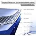thumbnail image 4 of La visera del parabrisas, el último nano reflector frío de cristal de hielo, protege el automóvil del sol. La visera tipo paraguas es aplicable a la instalación universal de la mayoría de los automóvi, 4 of 4
