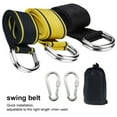 thumbnail image 4 of bedienty Kit de Balançoire d'Arbre avec Sangles Sac de Rangement Réglable Ensemble de Mousquetons Hamac de Jardin Portable Fournitures pour Lit Chaise Noir Jaune, 4 of 6