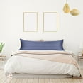 thumbnail image 7 of PiccoCasa 2 Pcs Body Pillowcases with Zipper Satin Long Pillowcover, Jumbo Slate Gray, 7 of 7