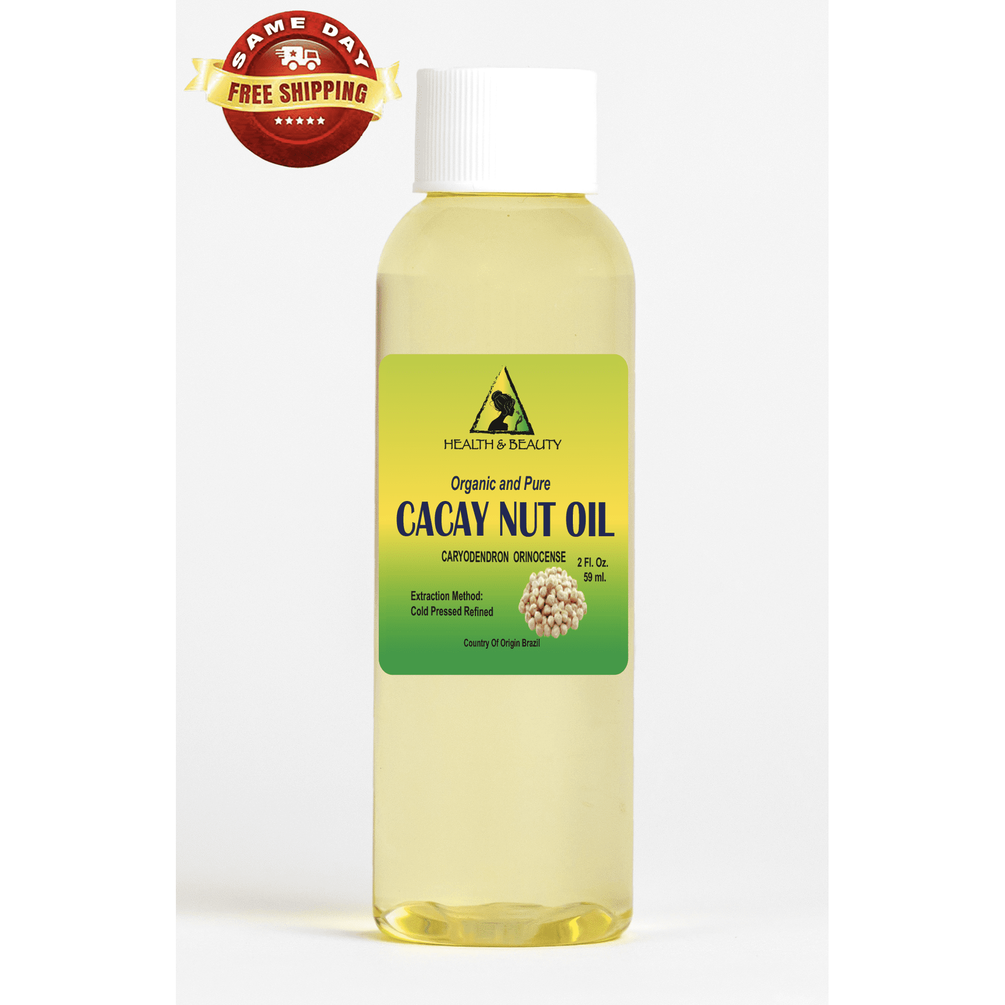 Cacay Nut / Kahai Oil Refined Organic Pure Carrier Cold Pressed 2 oz