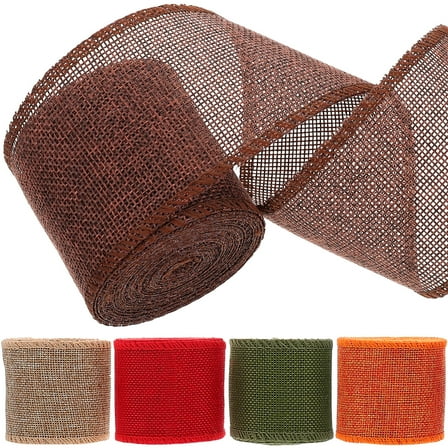 Supvox Wrapping Ribbon Assorted Color Ribbon with Wired Edges for Holiday Decor and Packaging