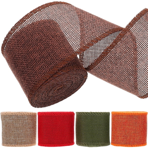 Supvox Wrapping Ribbon Assorted Color Ribbon with Wired Edges for Holiday Decor and Packaging