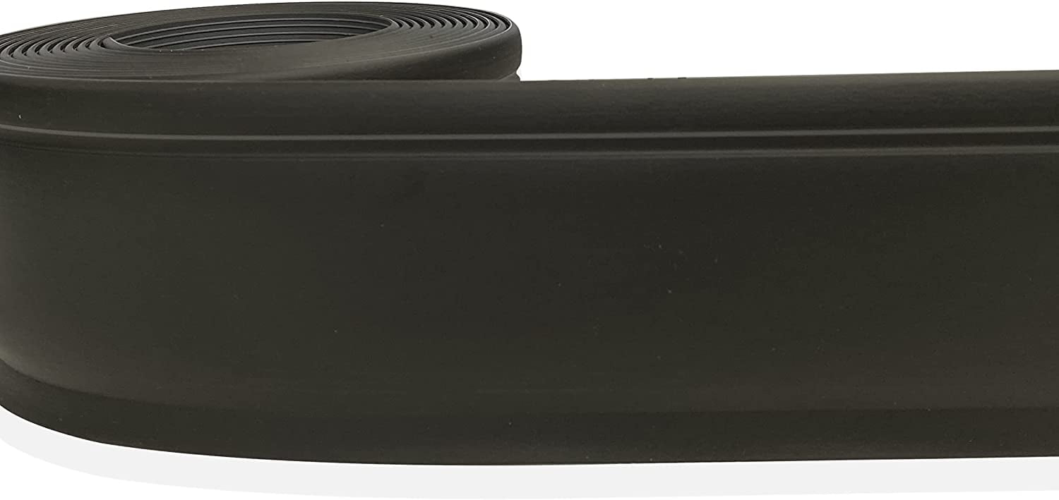 Proflex Black Vinyl Wall Base Ultra Thick (1/8 inch), 41/4 in X 40 ft