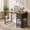 Rustic Brown, variant on Kelno 40 Inch Computer Desk with 2 Fabric Drawers Home Office Work Table with Side Hook Adjustable Storage Shelf, Rustic Brown