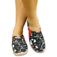 thumbnail image 2 of Halloween Shoes for Women, Spooky Print Canvas Loafers, Slip On Casual Flats for Daily Wear, Comfy Lightweight Fall Walking Shoes, 2 of 6