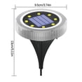 thumbnail image 3 of DPTALR 4PCS Solar Lights Outdoor Waterproof Lights LED Plug-in Lights Underground Lights Garden Lights, 3 of 3