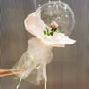 Beautiful Bobo Luminous Transparent Space Rose Balloon Holding Flower