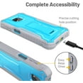 thumbnail image 3 of FITO For Moto G Power 2021 Case, Phone Case with Screen Protector and Kickstand (Blue), 3 of 6