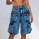 thumbnail image 1 of WILLBEST Jeans Mujer Pantalones Vaqueros Cargo para Mujer, de Pierna Recta, Cómodos, Casuales, Con Múltiples Bolsillos, para Uso Diario Al Aire Libre, 2025 y Versátiles. Extra Grande, 1 of 5