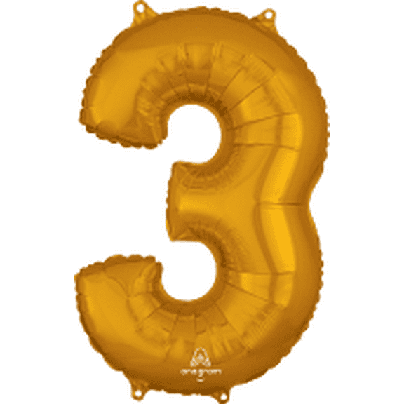 LRG SHP 3 GOLD - 26IN