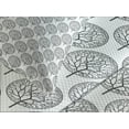 thumbnail image 4 of Ambesonne Garden Quilted Bedspread Set 3 Pcs, Leaves Circles, Queen Size, Grey White, 4 of 5