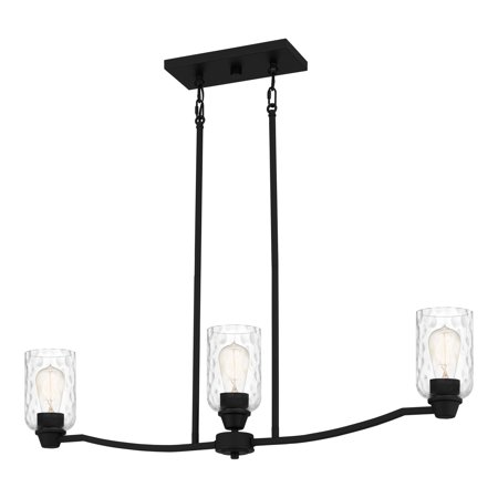 

Quoizel Aca335 Acacia 3 Light 35 Wide Linear Chandelier - Black