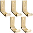 thumbnail image 1 of Paquete de 5 ganchos plegables, montaje en pared, ganchos para toallas, ganchos para abrigos, plegables 90°, ganchos de aluminio sólido con tornillos de acero inoxidable, adecuados para vestuarios, b JAMW Sencillez, 1 of 5
