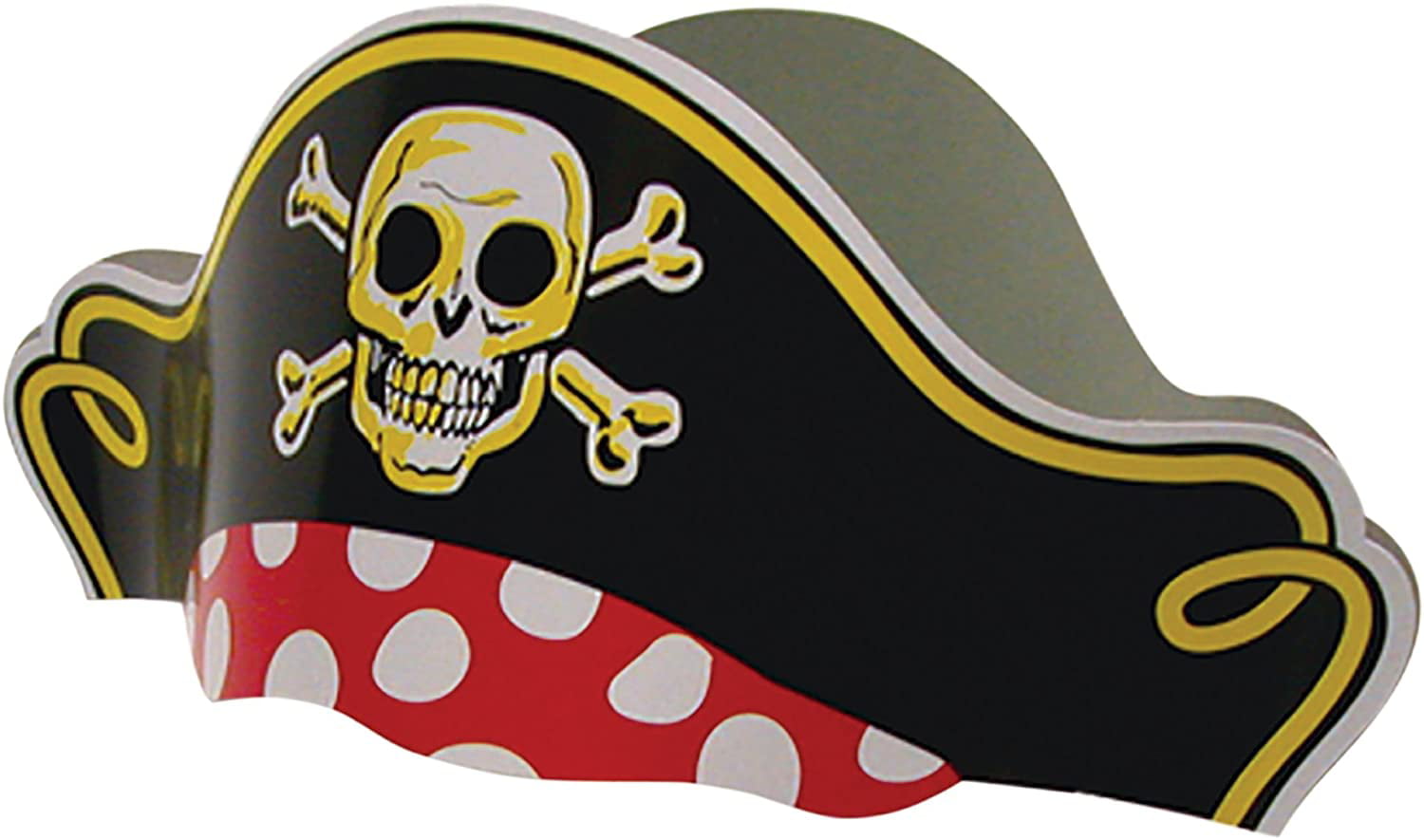 Photo 1 of 12 pack Pirate Captain Party Hats | In Bulk | Pirate Themed Parties & Halloween Costumes Party Favors for Girls and Boys Party Supplies Jack Sparrow