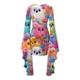 thumbnail image 5 of Karymi Spring Dresses Halloween Print Bodycon Mini Dress, Crew Neck Flare Irregular Long Bell Sleeve Halloween Party Costume Dress Plus Size Dresses, 5 of 5