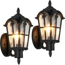 Nordic Hygge Outdoor Wall Lights Fixture, 2-Pack