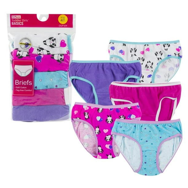 Girls Panties - Size 4T - 5 Per Pack - Case of 24 