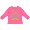 thumbnail image 3 of Inktastic Here Comes Trouble, Mustache, Moustache Boys or Girls Long Sleeve Toddler T-Shirt, 3 of 5
