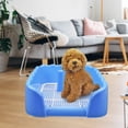 thumbnail image 1 of Inodoro para Perros Y Mascota Bandeja para Cachorro Herramienta de Limpieza de Mascota Soporte para Almohadil de entre Azul Colco Inodoro con bandeja de arena, 1 of 8