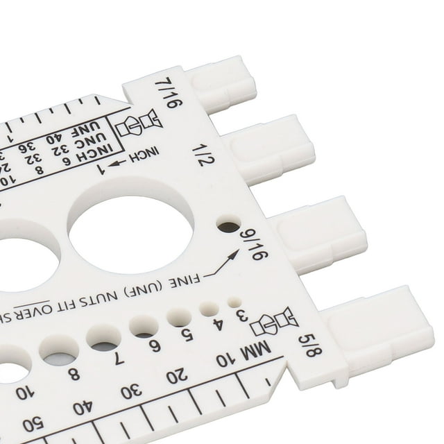 Nut Bolt Thread Gauge Checker M3 M22 Metric #4 3/4 Imperial Sizes Bolt Nut Identifier for Workshop Garage
