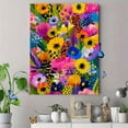thumbnail image 4 of Vibrant Floral Burst Canvas Print, Perfect for Living Room, Bedroom, Kitchen, Office, Dining Room Decor, 4 of 8