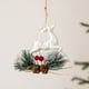 thumbnail image 5 of Fiudx Ofertas de la semana Adornos navideños Colgantes de cabeza de ciervo Colgantes decorativos para árboles de Navidad Colgantes decorativos con campanas navideñas, 5 of 6