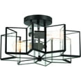 thumbnail image 3 of Vanity Art 2 Light 16.14 inches Modern Star Semi Hanging Flush Mount Ceiling Light for Household, 3 of 8