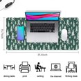 thumbnail image 5 of Long Mouse Pads for Desk,Green Christmas Tree Pattern Desk Mats on Top Of Desks, Desk Mouse Pad Extra Large with 3mm Non-Slip Base and Stitched Edge for Gaming,Office,Work,Home 35.4x15.7in, 5 of 5