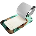 thumbnail image 2 of Square 2Pack PU Leather Sloth Cruise Luggage Tag with Privacy Cover and Name ID Tag for Travel Handbags Backpacks Luggage Tags, 2 of 6