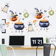 thumbnail image 3 of Cateissary 6 piezas calabaza Halloween pegatinas de pared autoadhesivas sala de estar dormitorio calcomanías suministros de fiesta accesorios de Kits de decoración para fiestas Cateissary HA068236-00, 3 of 6