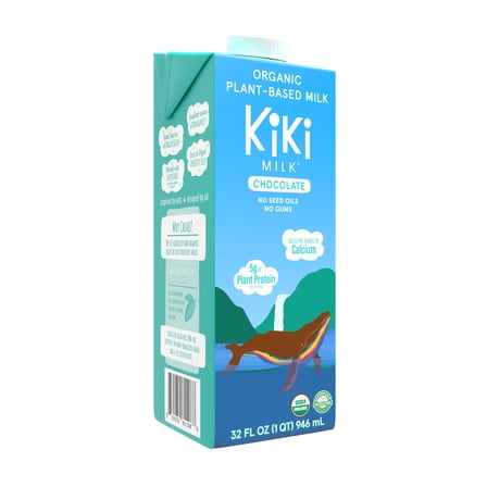 Chocolate Kiki Milk - Organic Plant-Based Milk - Shelf Stable - (32 oz pack of 6)