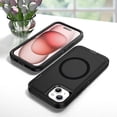 thumbnail image 2 of Dteck Case with Tempered Glass Screen Protector for iPhone 14,Shockproof Rubber Case Compatible with MagSafe Hybrid PC Full Body Protection Cover,Black, 2 of 6