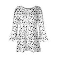 thumbnail image 5 of Womens Summer Tops Casual Linen Print Blouses for Women Dressy Casual Plus Size Womens Shirts, 5 of 5
